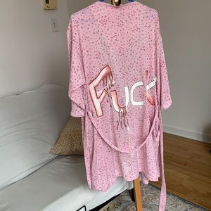 Dressing gown haind painted